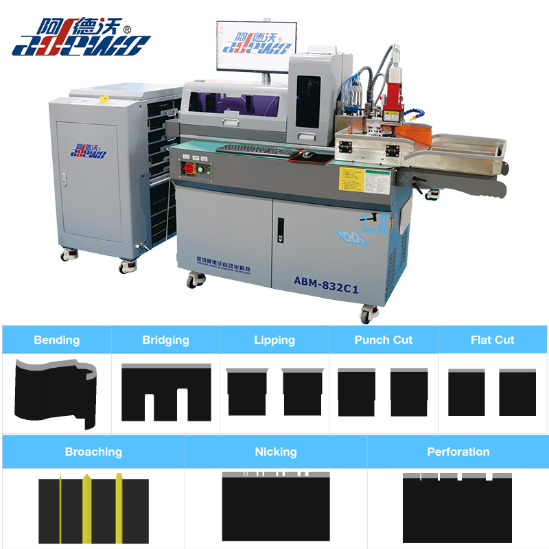 832C1 Auto Steel Rule Bender Kartoia eta Kolore Kutxak egiteko