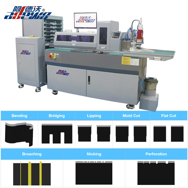 ABM-832C2 Funtzio anitzeko altzairuzko trokel automatikoko tolesgailurako makina BOBST ziurtagiridun trokel-egileentzat
