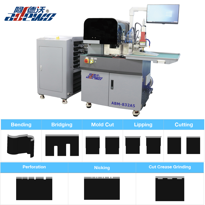 Moztu tolesturako trokel automatikoa kartoirako
